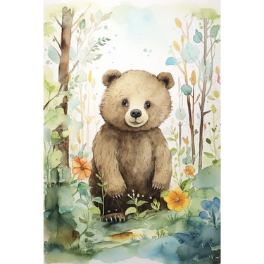 Bear Watercolour Canvas